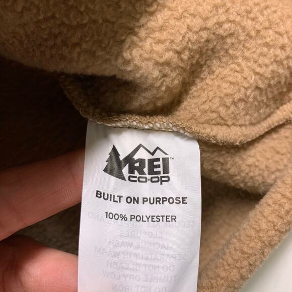 REI Co-Op Jacket Womens Small Mocha Taupe Groundbreaker Fleece Full Zip Warm - Picture 4 of 9